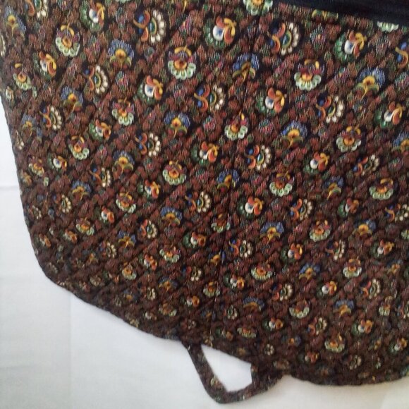 Vera Bradley Garment Bag Hanging Folding Pockets Floral Black Red - Picture 9 of 16